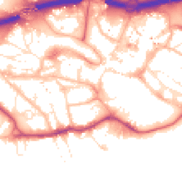 Daytime road noise heatmap for BH2 5EL