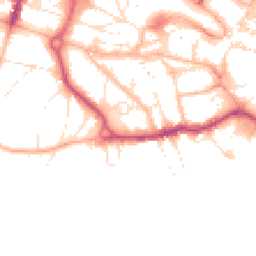 Daytime road noise heatmap for BH2 5EP