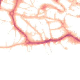 Daytime road noise heatmap for BH2 5ET