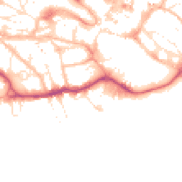 Daytime road noise heatmap for BH2 5EW