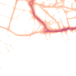 Daytime road noise heatmap for BH2 5HG
