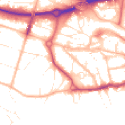 Daytime road noise heatmap for BH2 5LH