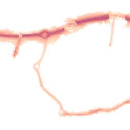 Night-time road noise heatmap for BH2 5RA