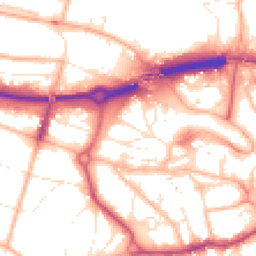 Daytime road noise heatmap for BH2 5SU