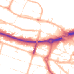 Daytime road noise heatmap for BH2 6BG