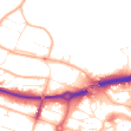 Daytime road noise heatmap for BH2 6DB