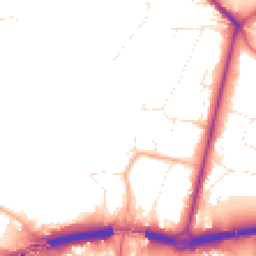 Daytime road noise heatmap for BH2 6JG