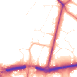 Daytime road noise heatmap for BH2 6JQ