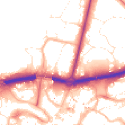 Daytime road noise heatmap for BH2 6NQ
