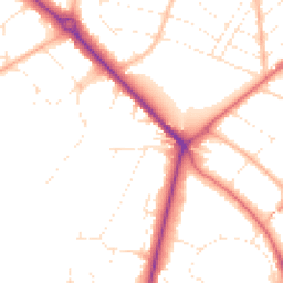 Daytime road noise heatmap for BH2 6NX