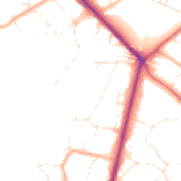 Daytime road noise heatmap for BH2 6PB