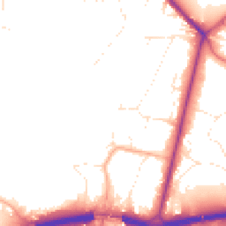 Daytime road noise heatmap for BH2 6PQ