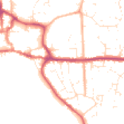 Daytime road noise heatmap for BH21 1AQ