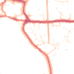 Daytime road noise heatmap for BH21 1BG