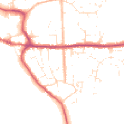 Daytime road noise heatmap for BH21 1BT
