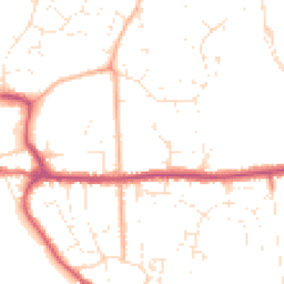 Daytime road noise heatmap for BH21 1BU