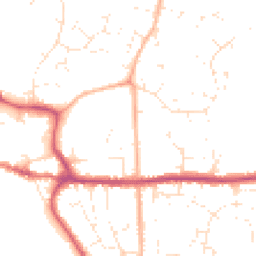 Daytime road noise heatmap for BH21 1BX