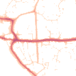 Daytime road noise heatmap for BH21 1DA