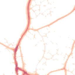 Daytime road noise heatmap for BH21 1DP