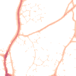 Daytime road noise heatmap for BH21 1DQ