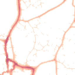 Daytime road noise heatmap for BH21 1DR