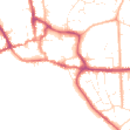 Daytime road noise heatmap for BH21 1DT