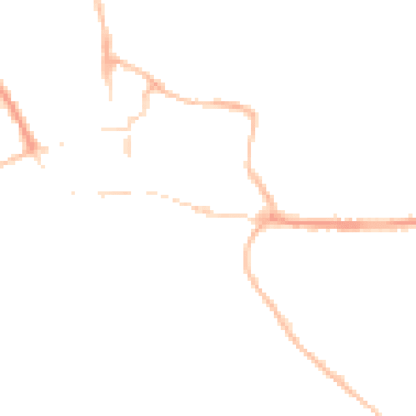 Night-time road noise heatmap for BH21 1DT