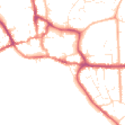 Daytime road noise heatmap for BH21 1DU