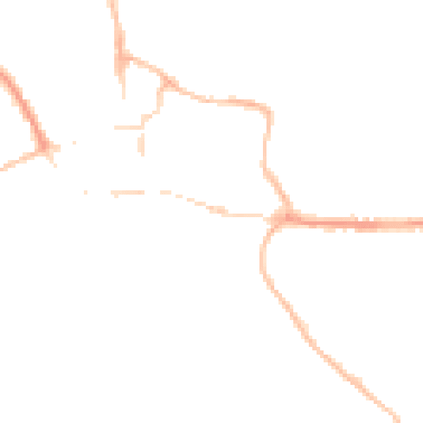 Night-time road noise heatmap for BH21 1DU