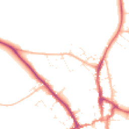 Daytime road noise heatmap for BH21 1EZ
