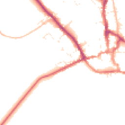 Daytime road noise heatmap for BH21 1GZ