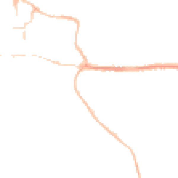 Night-time road noise heatmap for BH21 1LS