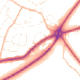 Daytime road noise heatmap for BH21 2DH