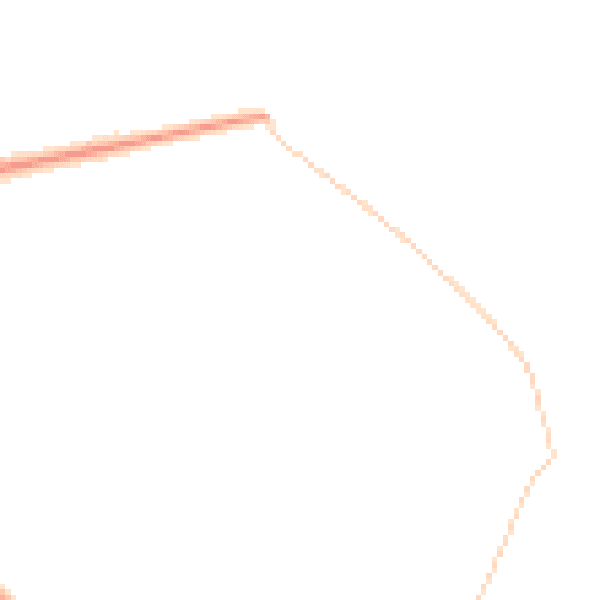 Night-time road noise heatmap for BH21 2FQ