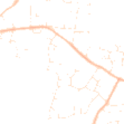 Daytime road noise heatmap for BH21 2NZ