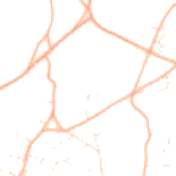 Daytime road noise heatmap for BH21 2RL