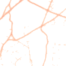 Daytime road noise heatmap for BH21 2RR