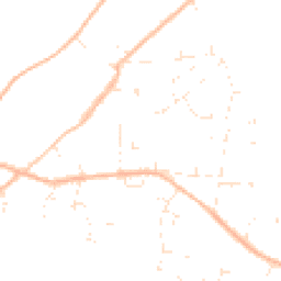 Daytime road noise heatmap for BH21 2SN