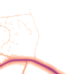 Daytime road noise heatmap for BH21 3AE