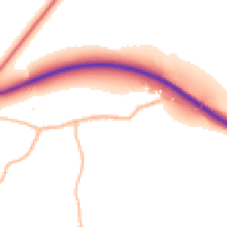 Daytime road noise heatmap for BH21 3DH