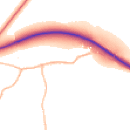Daytime road noise heatmap for BH21 3DL