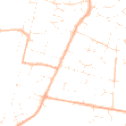 Daytime road noise heatmap for BH21 3LA