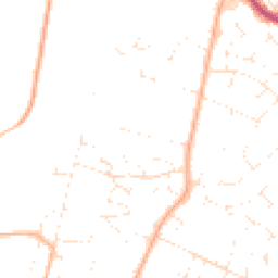 Daytime road noise heatmap for BH21 3LP