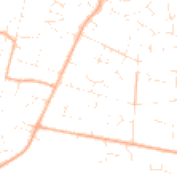 Daytime road noise heatmap for BH21 3QB