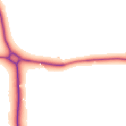 Daytime road noise heatmap for BH21 3RW