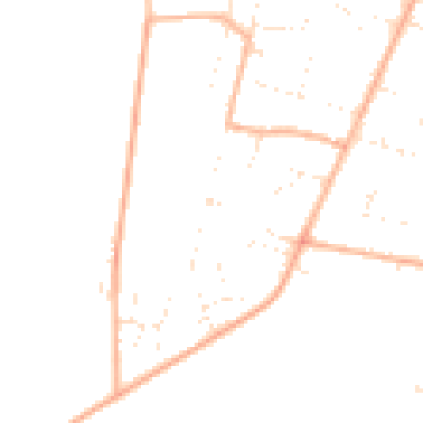 Daytime road noise heatmap for BH21 3SF
