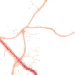 Daytime road noise heatmap for BH21 3XB