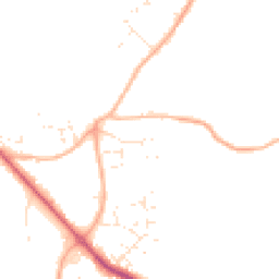 Daytime road noise heatmap for BH21 3XD