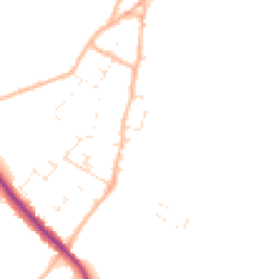Daytime road noise heatmap for BH21 4BD
