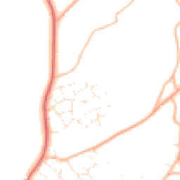 Daytime road noise heatmap for BH21 4EX